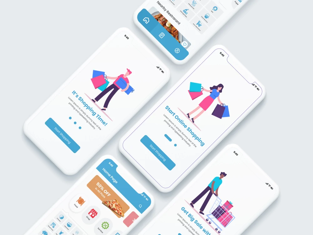 Multi Vendor App UI Design