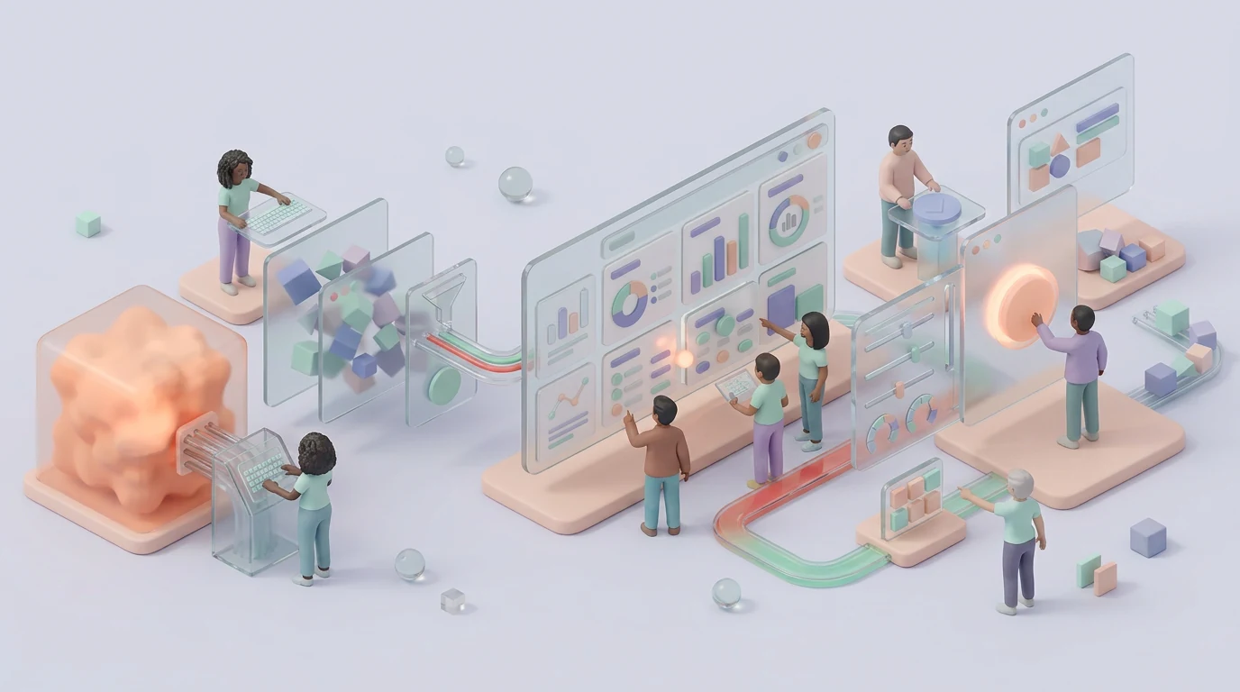 Several AI copilot surfaces integrated into one coherent SaaS product workflow