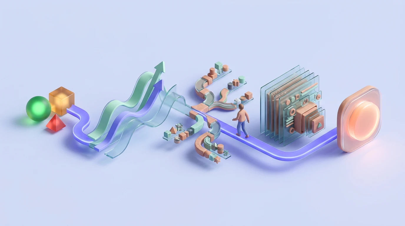 Status, context, diagnosis, record detail, and action connected as progressive dashboard layers