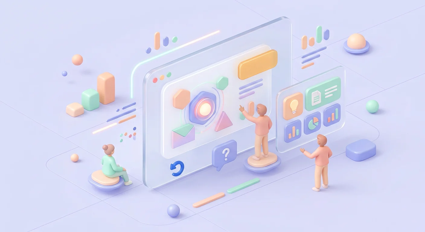A calm AI interface that acknowledges low confidence, shows evidence, and offers a safe recovery path